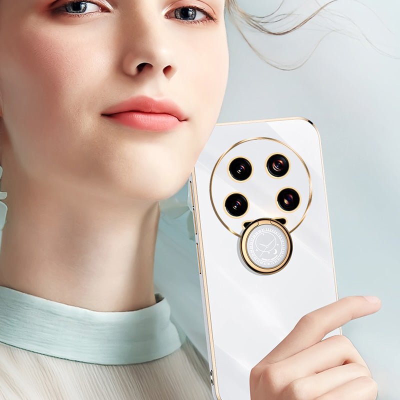 XINLI For Xiaomi 14 Ultra TPU Case Electroplating Phone Cover with Ring Holder Kickstand XINLI For Xiaomi 14 Ultra TPU Case Electroplating Phone Cover with Ring Holder Kickstand